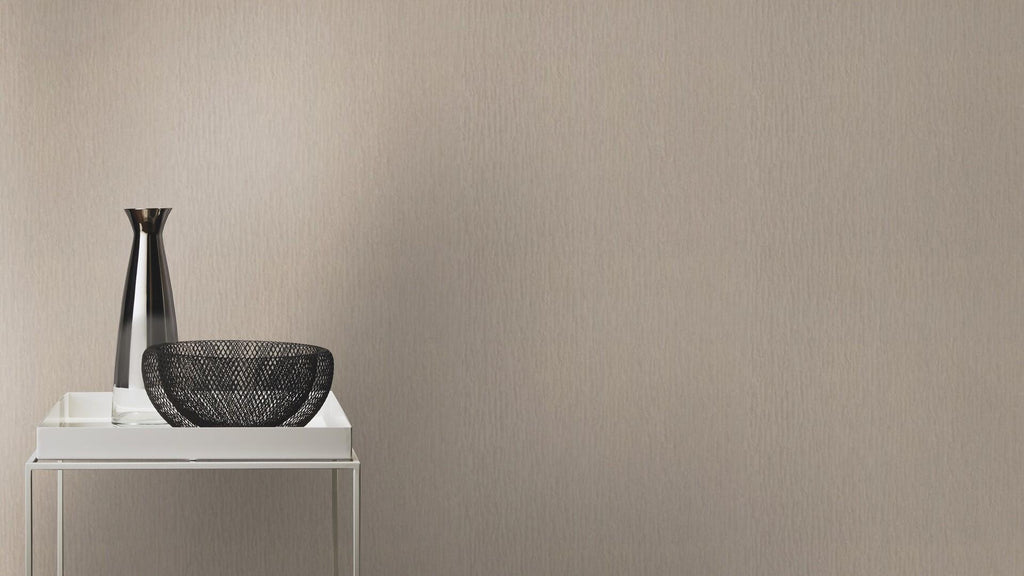 Vienkrāsainas tapetes ar mirdzuma efektu, brūnā krāsā, RASCH, 570090, Trianon XIII