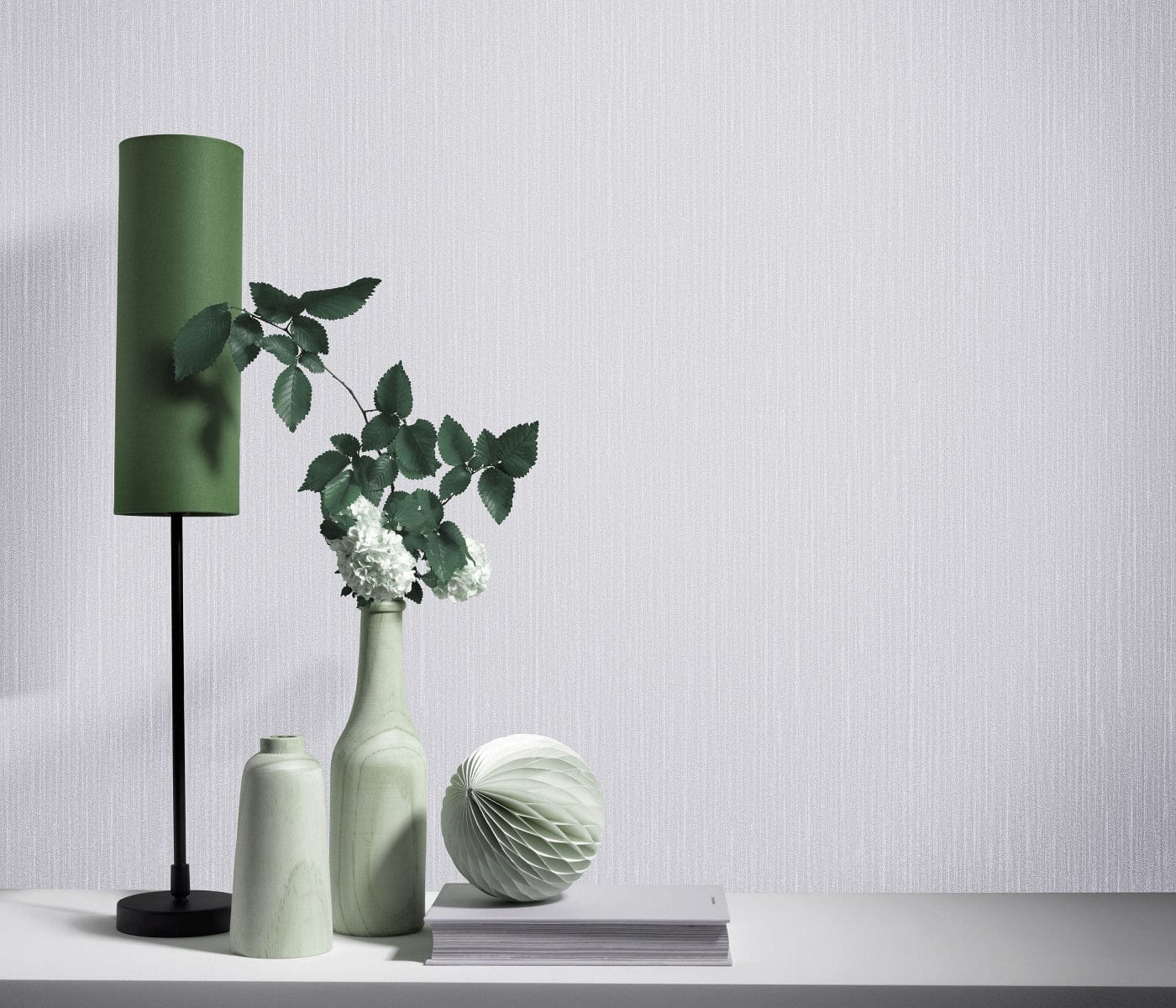 Gaiši pelēkas tapetes ar smalku spīdumu eleganta interjera risinājumiem, 3702426, bildes 2