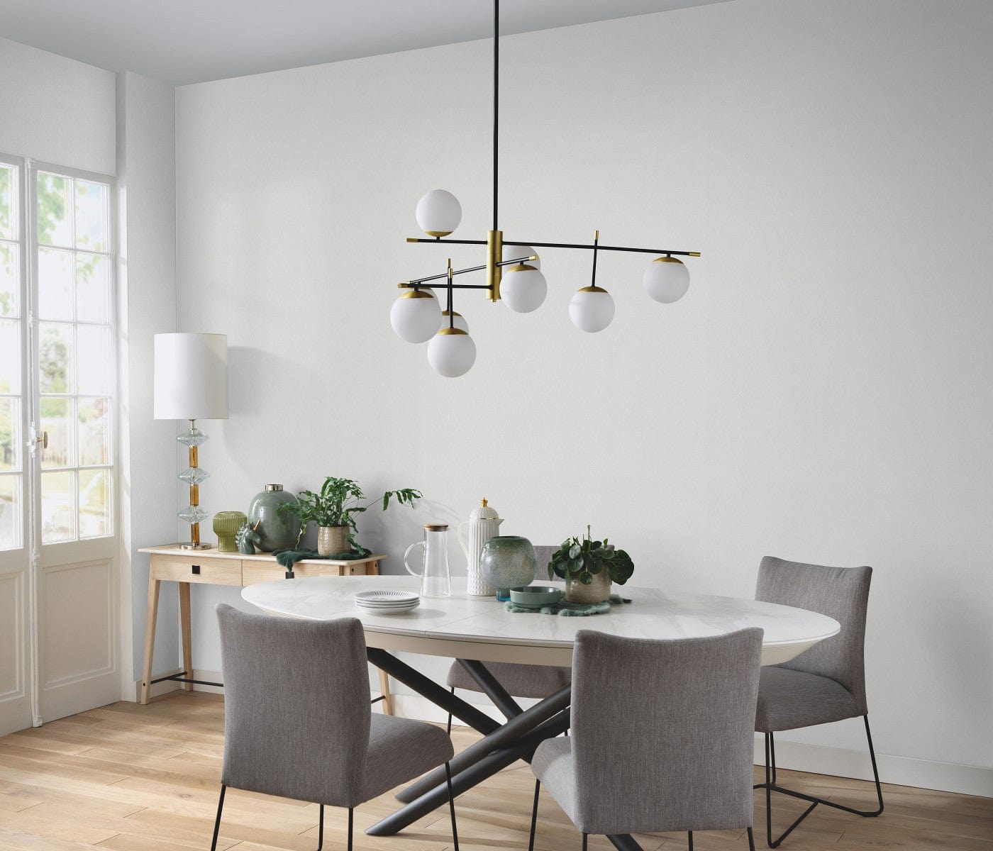 Modernas  tapetes gaiši pelēkā krāsā interjera dizainam, 3730016, viesistabai - interjers 3