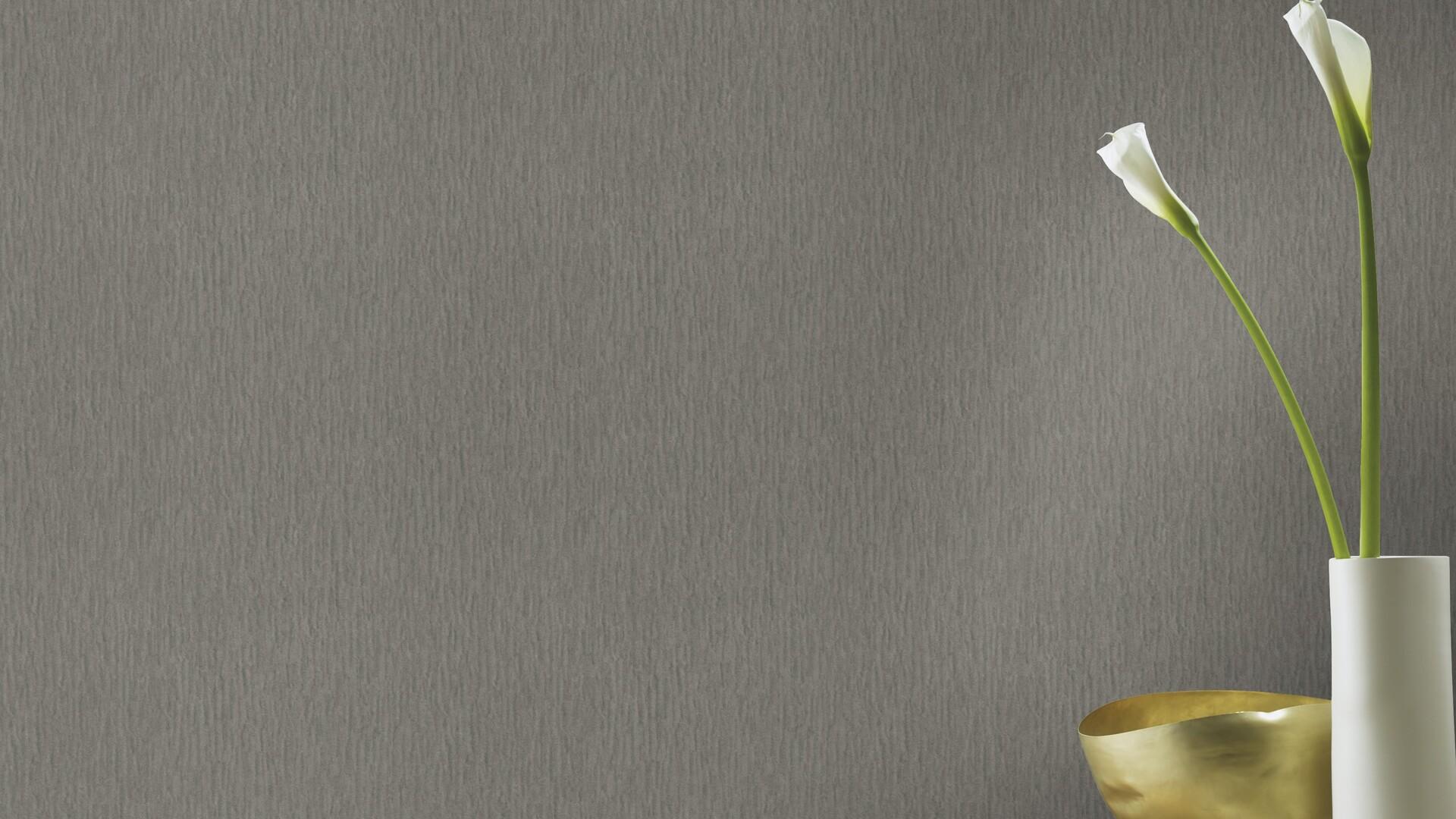 Vienkrāsainas tapetes ar mirdzuma efektu, melnā krāsā, RASCH, 570137, Trianon XIII