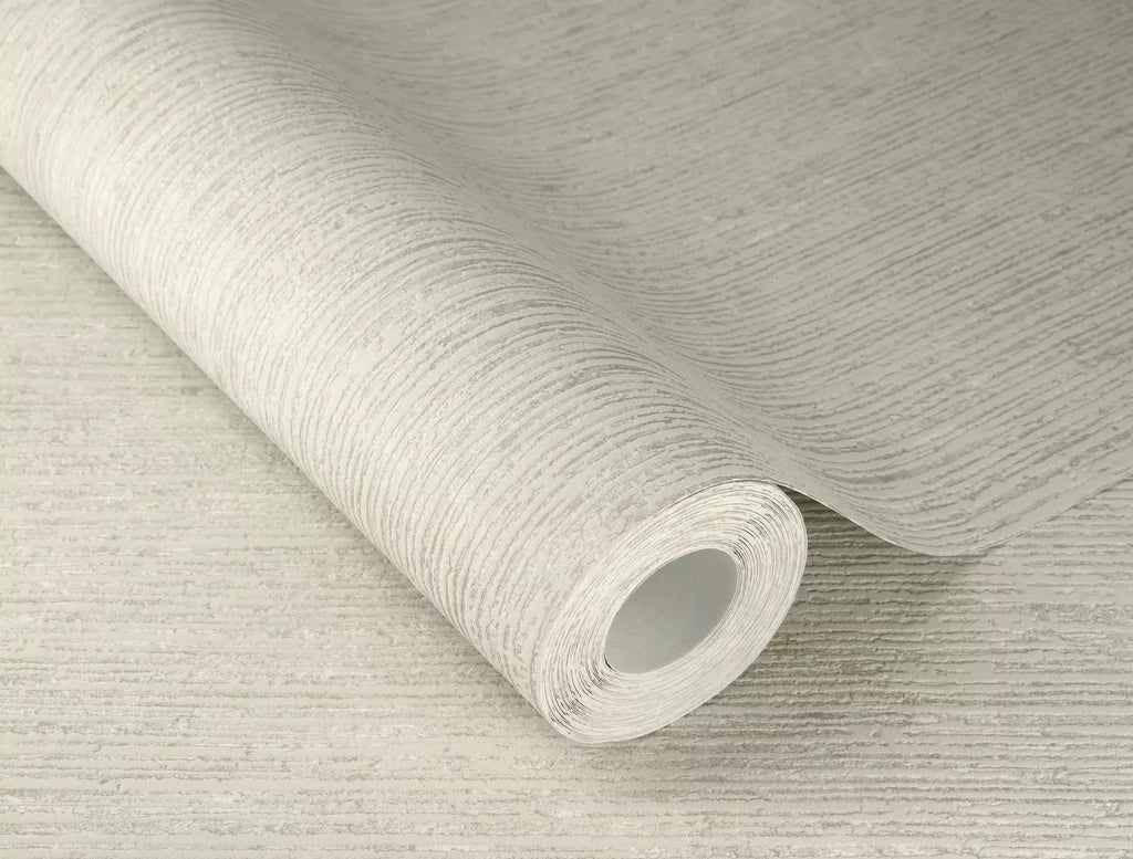 Krēmkrāsas tapetes RASCH ar svītrainu tekstūru, 653021, Welcome home